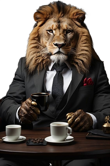 Lion in Suit